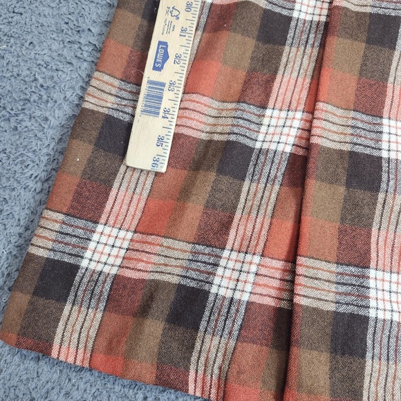 Vintage Pendleton Robe Mens Medium Brown Plaid Wool Belted Long Sleeve Made USA - Picture 5 of 8